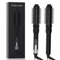 Wholesale Custom Professional Salon Hair Curler Electric Thermal Curler Brush Styling Tool Heated Comb Hair Curling Iron Wand