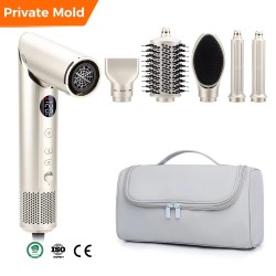 5 in 1 Professional Hair Styler Hairdryer Secador De Pelo Foldable 110000rpm High Speed Hair Dryer Brush Curling Styling